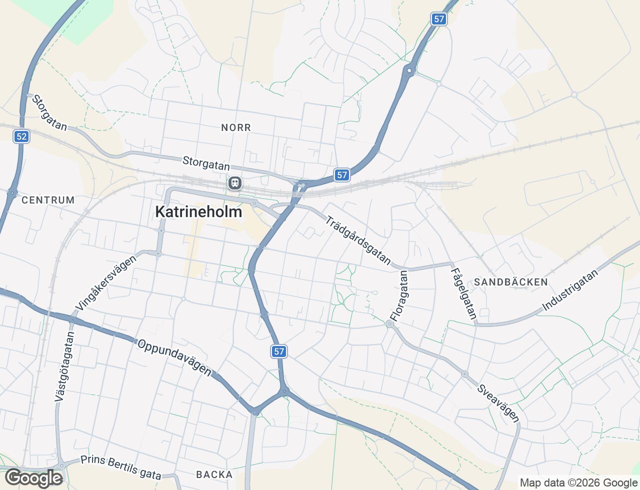 Karta över Jägaregatan 6B i 31 Katrineholm