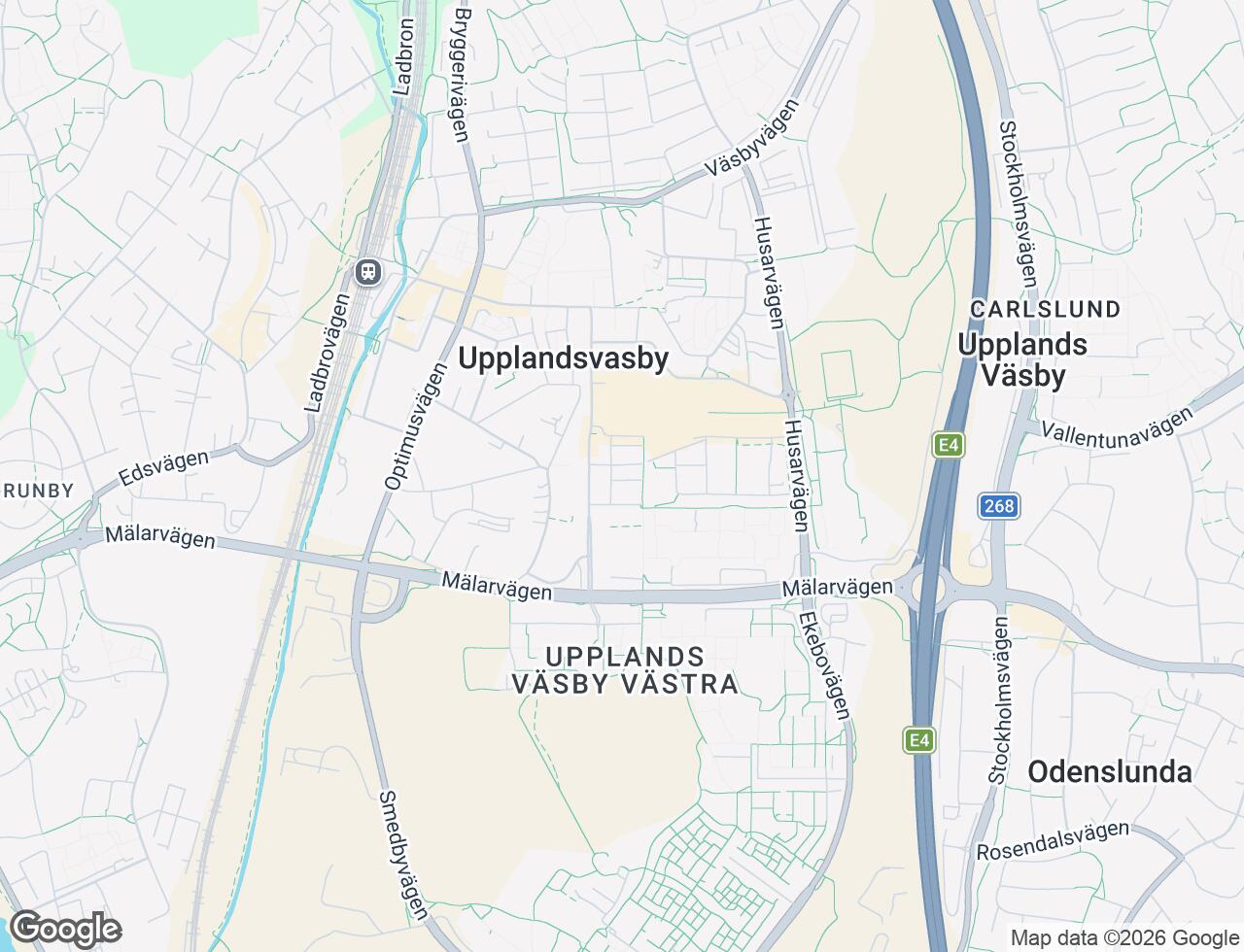Karta över Drabantgatan 47 i 33 Upplands Väsby