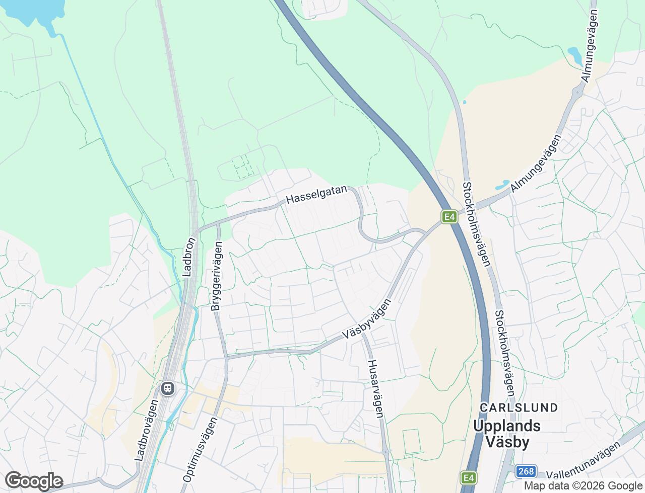 Karta över Mandelgatan 12 i 37 Upplands Väsby