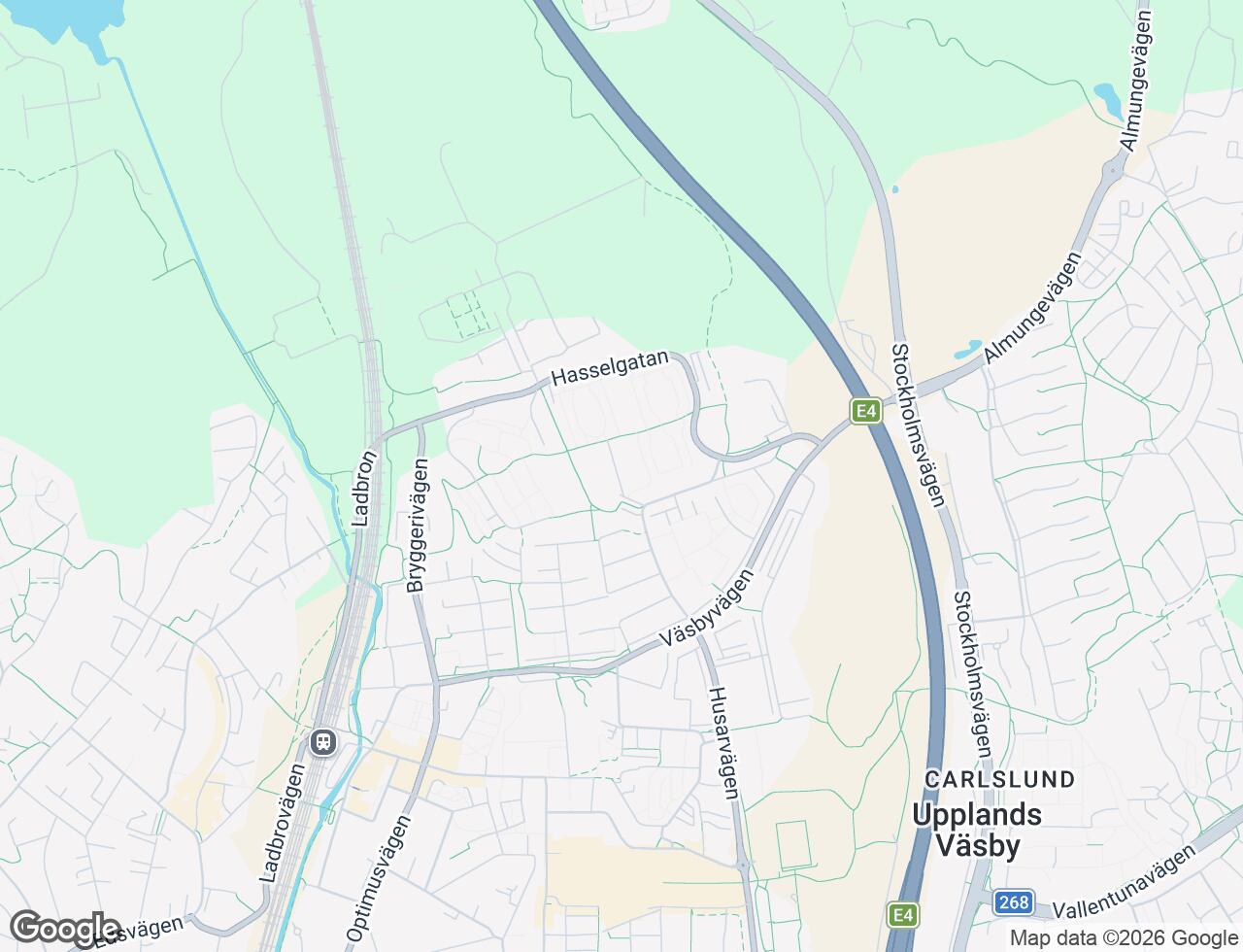 Karta över Mandelgatan 8 i 37 Upplands Väsby
