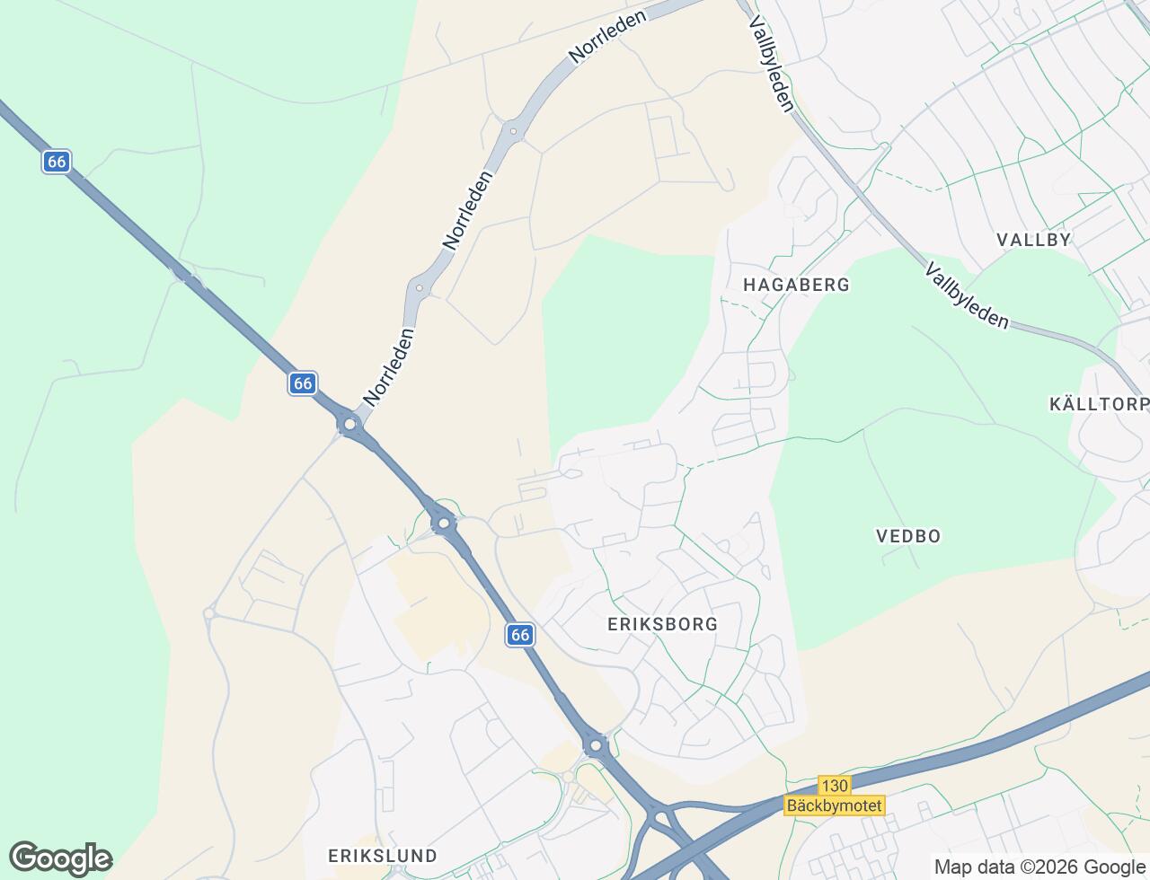 Karta över Hörntorpsvägen 3E i 71 Västerås