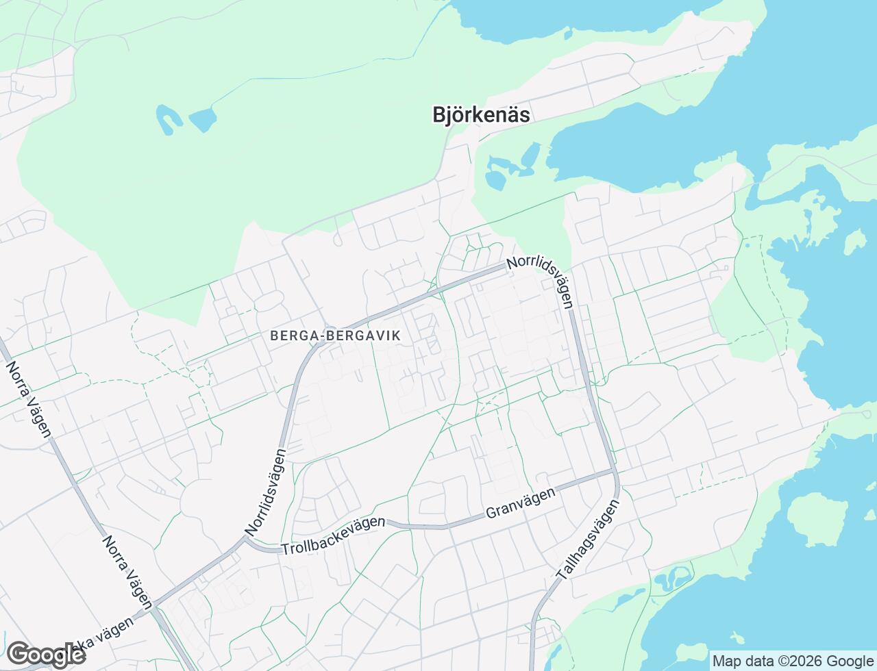 Karta över Två Systrars väg 9C i 57 Kalmar