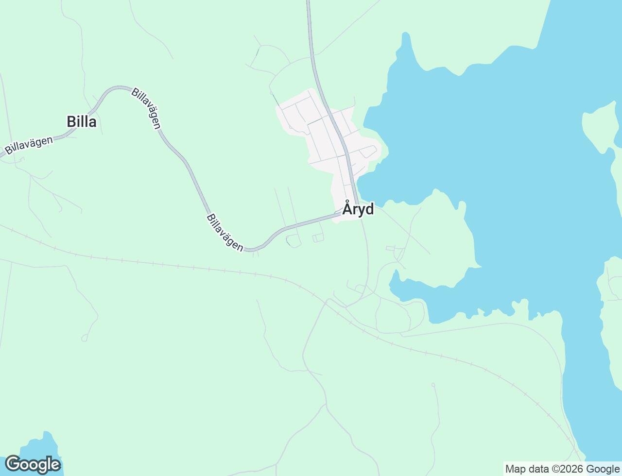 Karta över Billavägen 15D i 75 Åryd