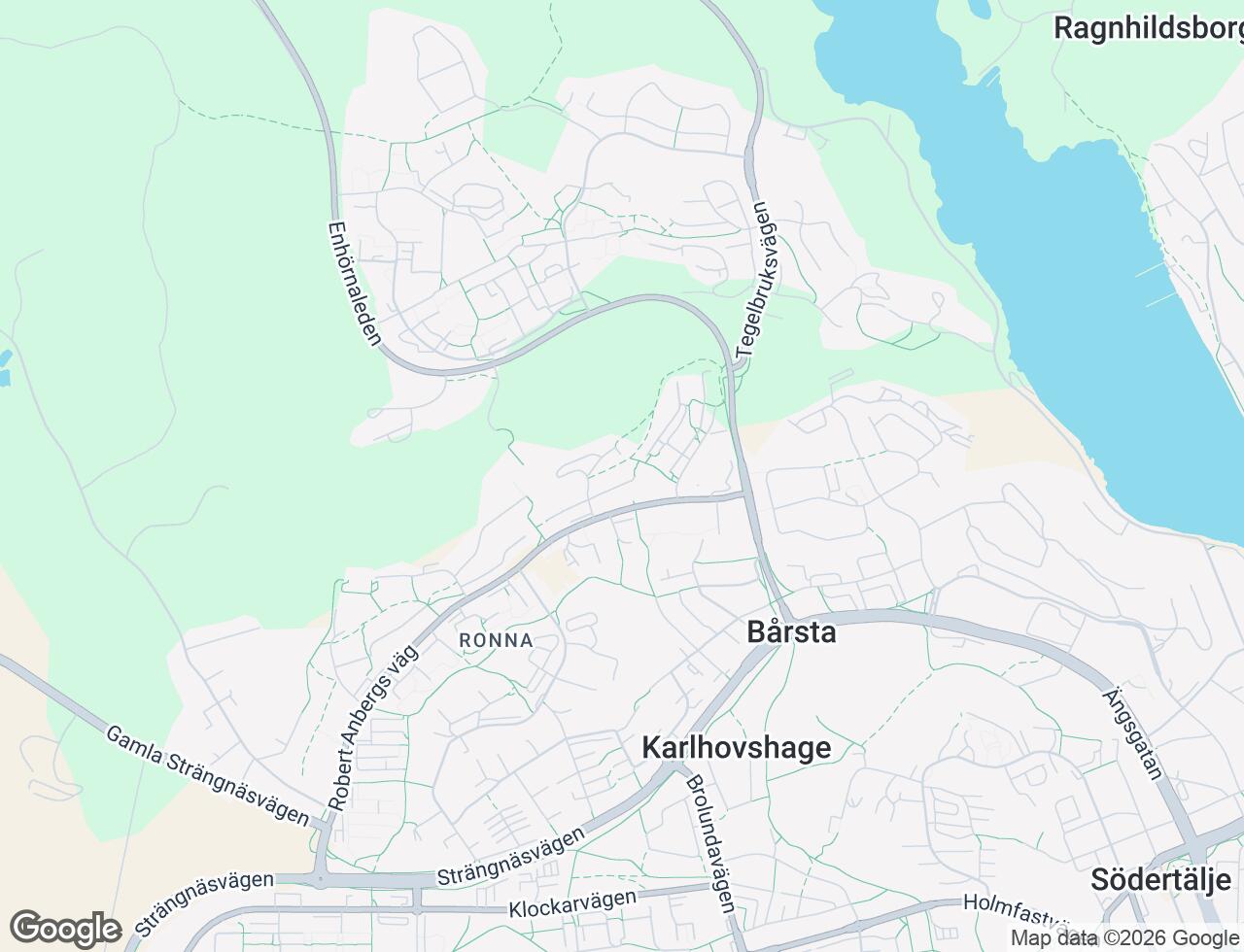 Karta över Tegvägen 9 i 53 Södertälje