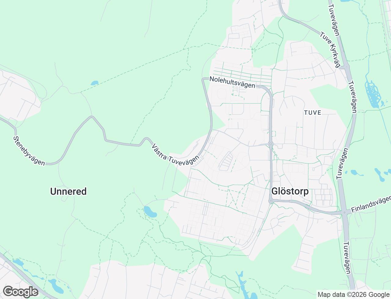 Karta över Glöstorps Röseväg 11 i 45 Göteborg