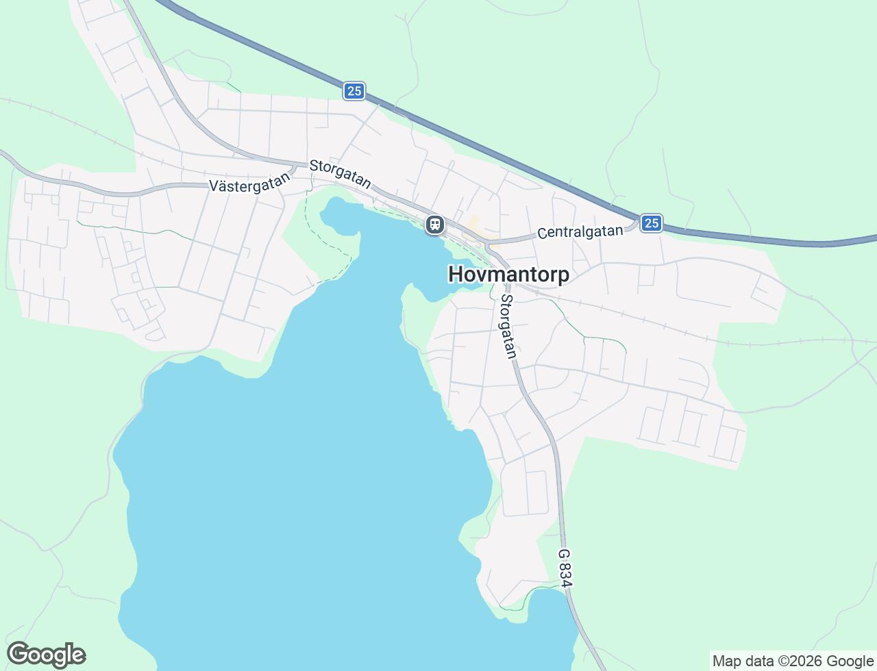 Karta över Glasbruksgatan 13D i 42 Hovmantorp
