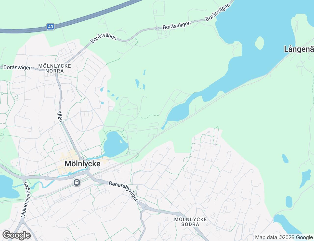 Karta över Mjölnarens v 7 i 35 Mölnlycke