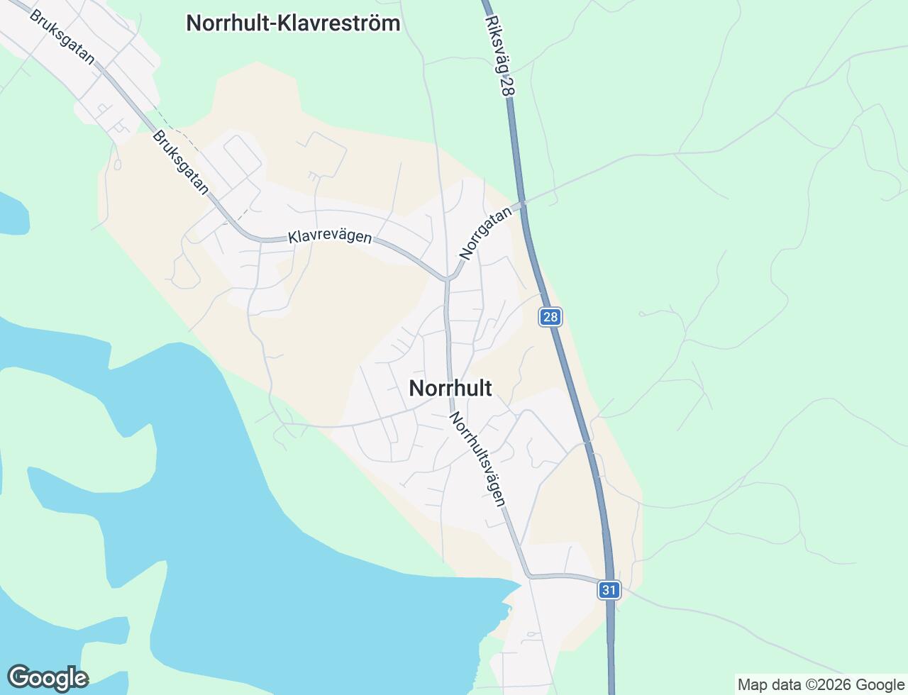 Karta över Norrhultsvägen 33F i 44 Norrhult