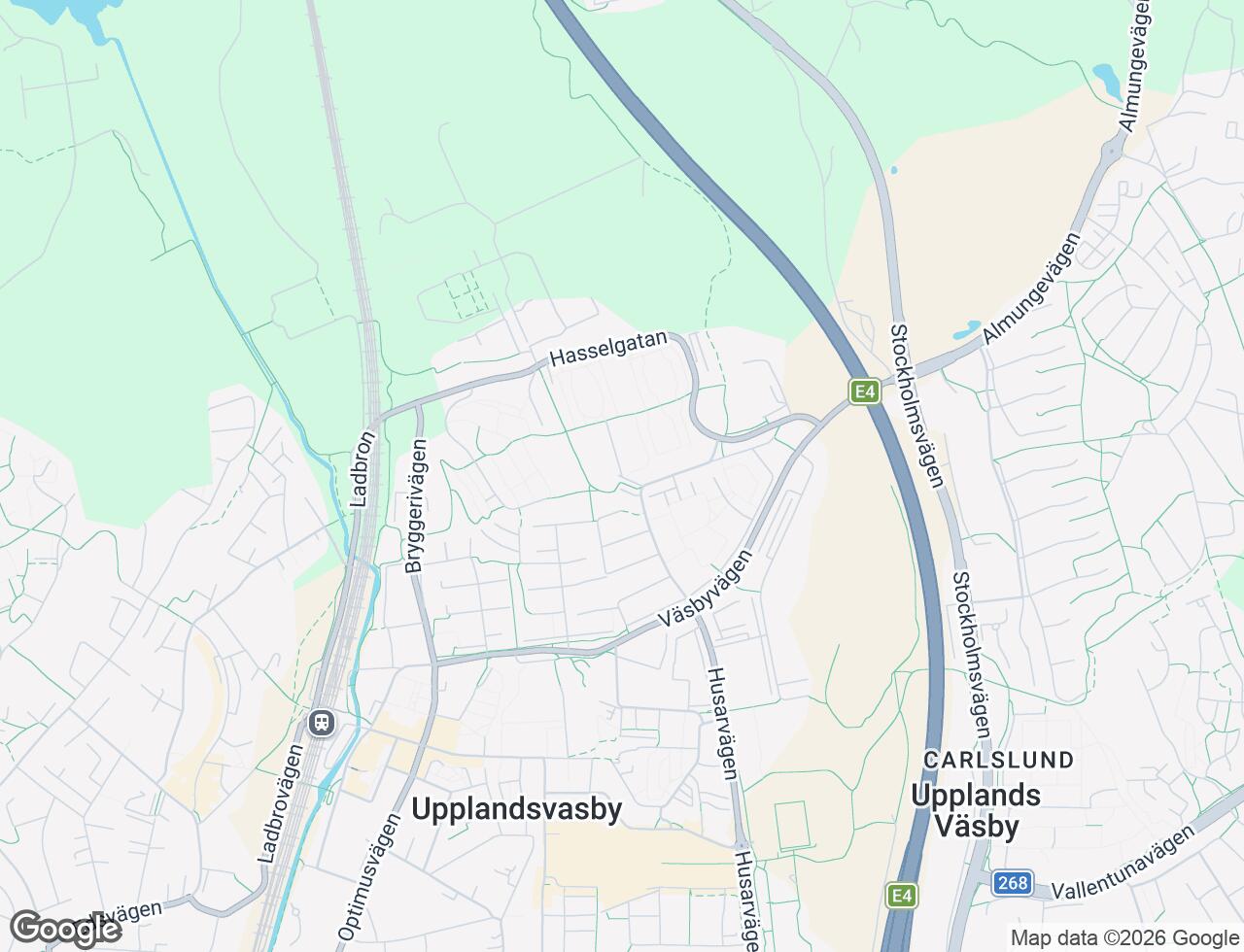 Karta över Mandelgatan 6 i 36 Upplands Väsby