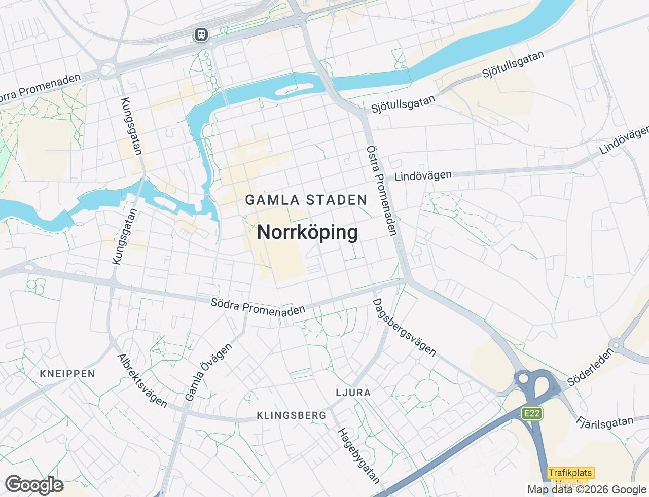 Karta över Sankt Persgatan 125A i 30 Norrköping