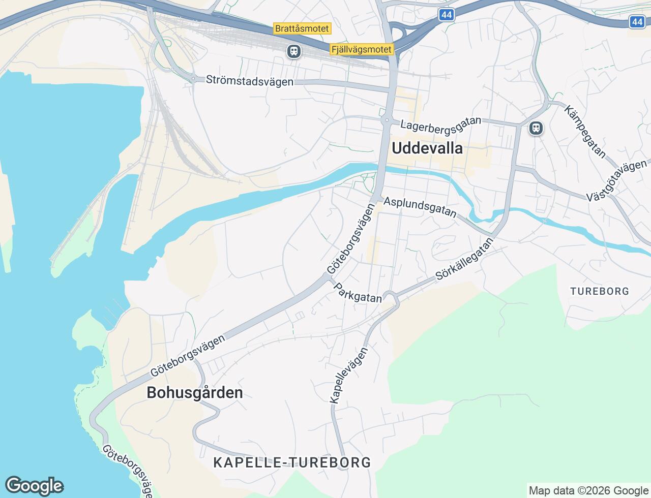 Karta över Walkeskroken 16B i 42 Uddevalla