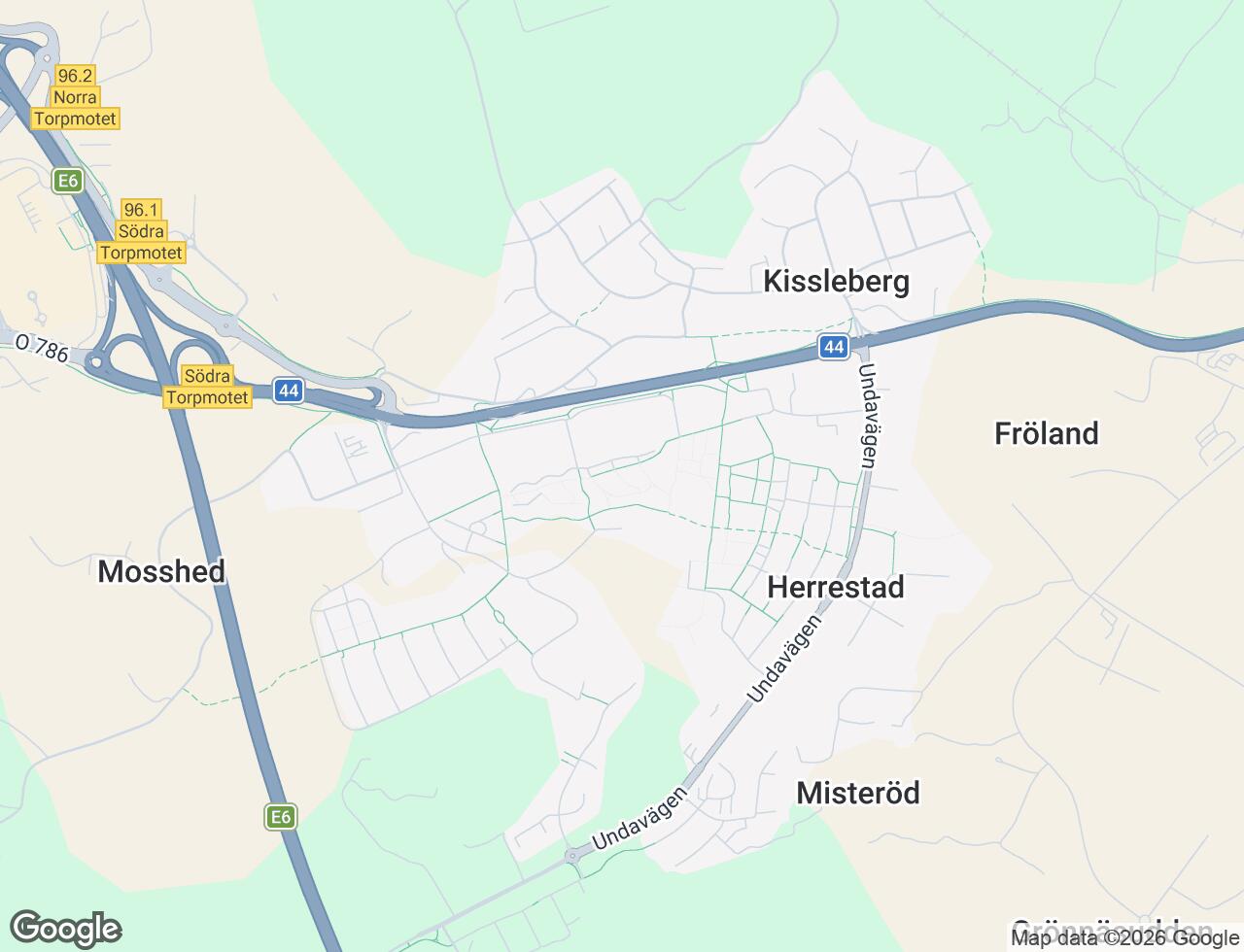 Karta över Loftvägen 103 i 75 Uddevalla