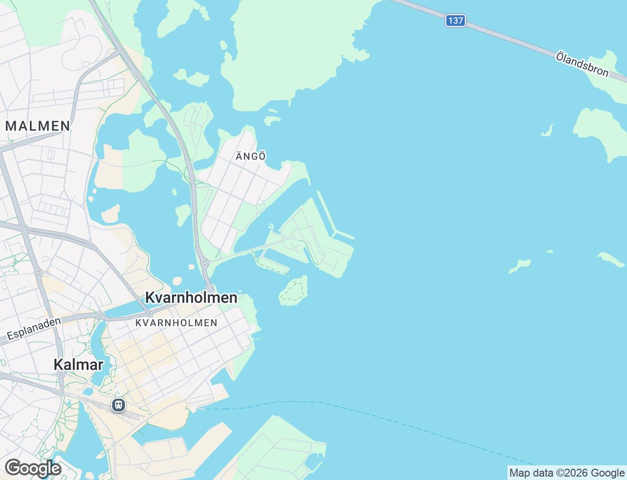 Karta över Bredbandet 6 i 51 Kalmar
