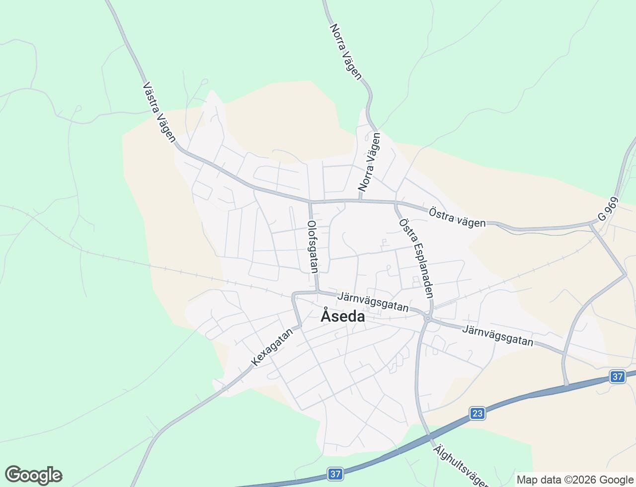 Karta över Torggatan 2C i 70 Åseda