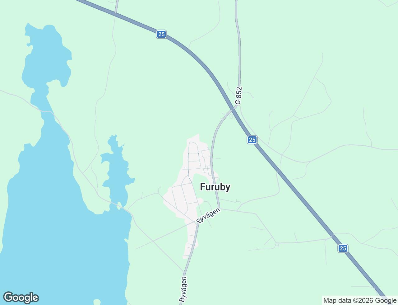 Karta över Fägrevägen 3E i 51 Furuby