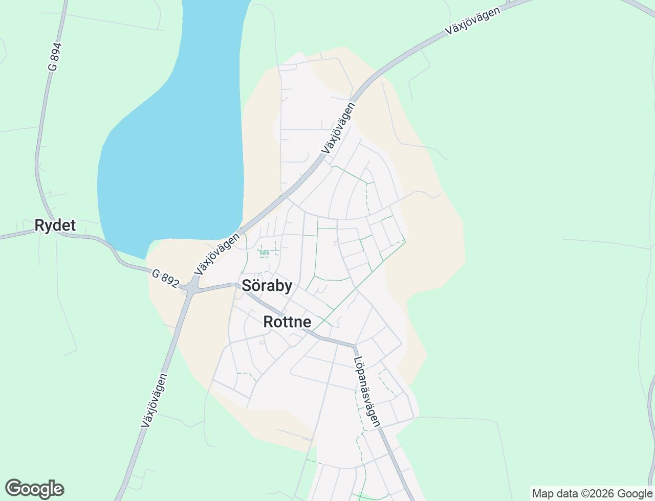Karta över Skansvägen 86 i 40 Rottne