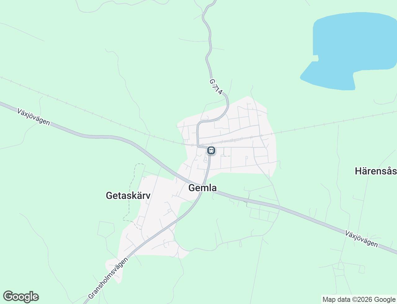 Karta över Hantverksvägen 24 i 73 Gemla