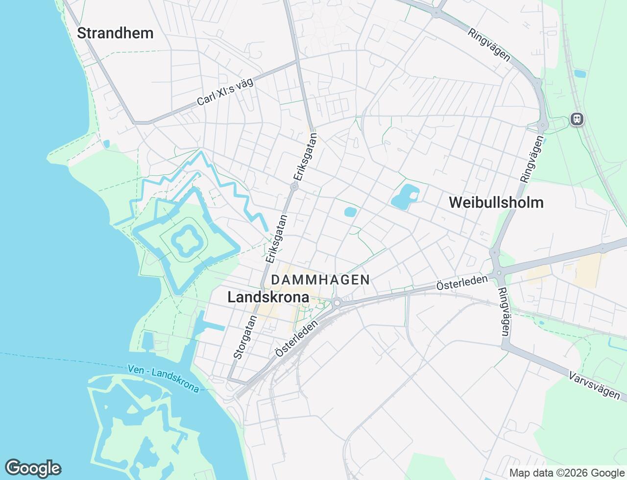 Karta över Skolallén 7 i 32 Landskrona