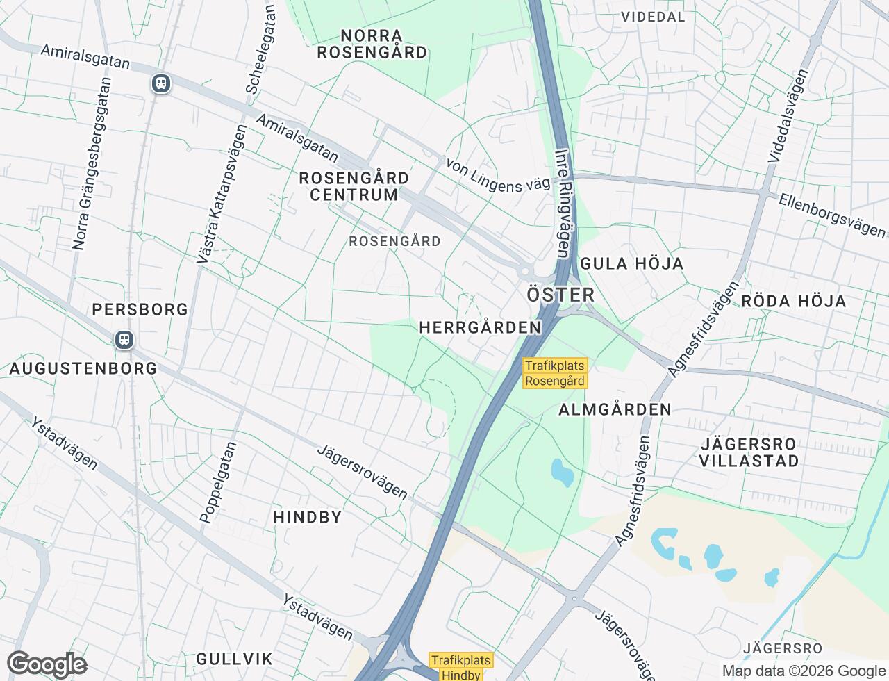 Karta över Ramels väg 139 i 69 Malmö