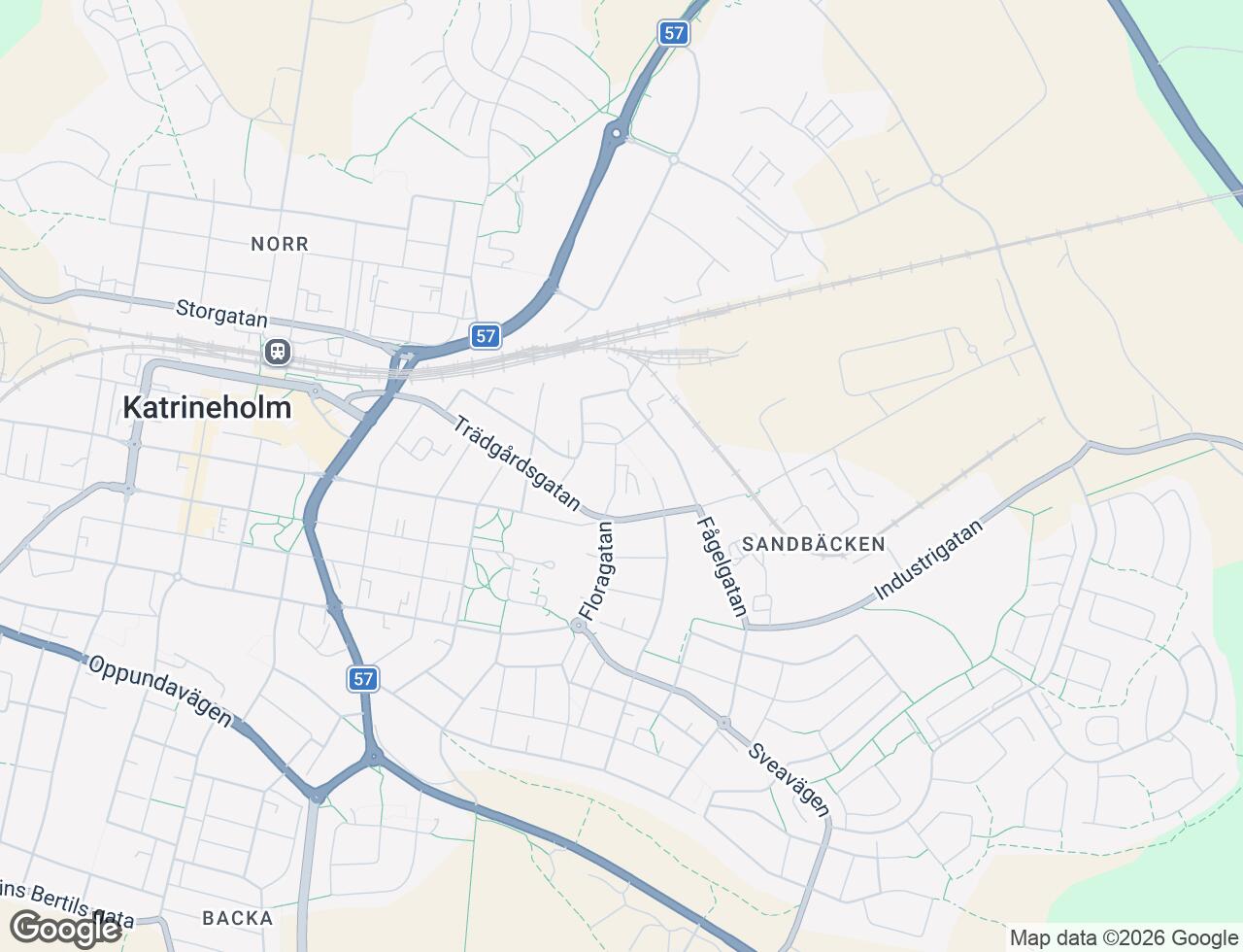 Karta över Floragatan 3A i 33 Katrineholm