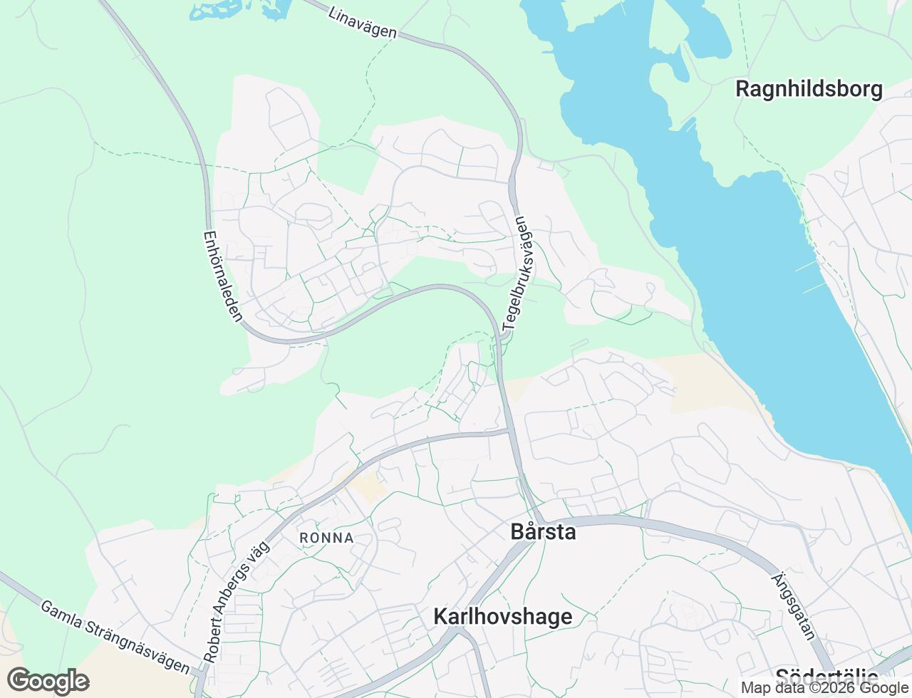 Karta över Utmarksvägen 23 i 53 Södertälje