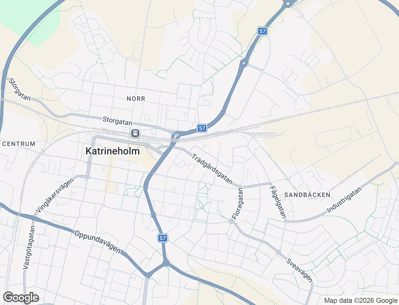 Karta över Trädgårdsgatan 7C i 33 Katrineholm