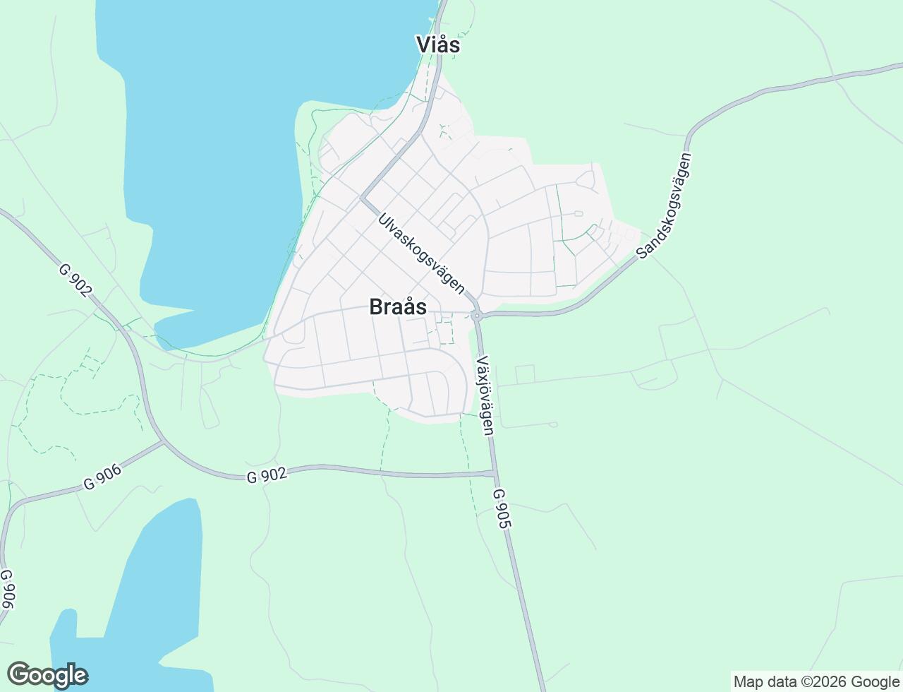 Karta över Södertullsvägen 37 i 41 Braås