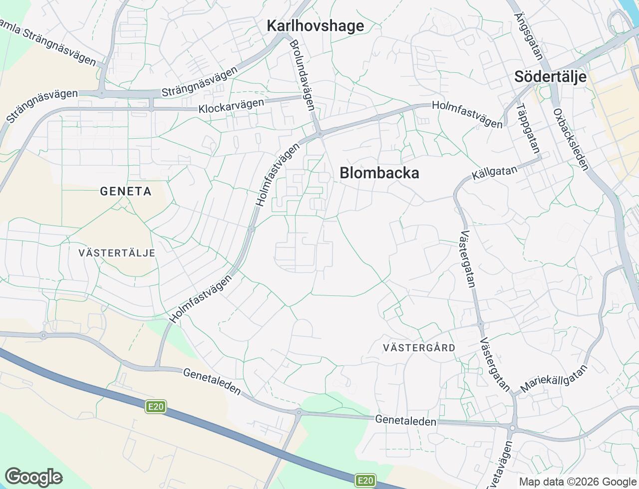 Karta över Brolundavägen 37 i 60 Södertälje