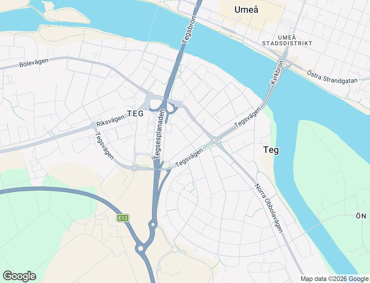 Karta över Odlarvägen 6V i 20 Umeå