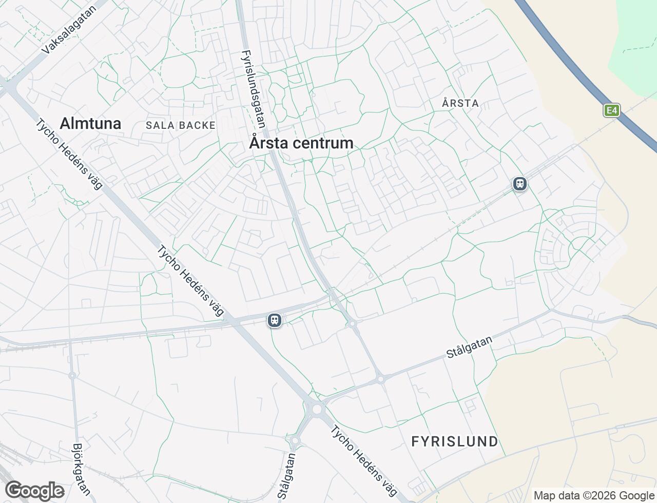 Karta över Fyrislundsgatan 64 i 46 Uppsala