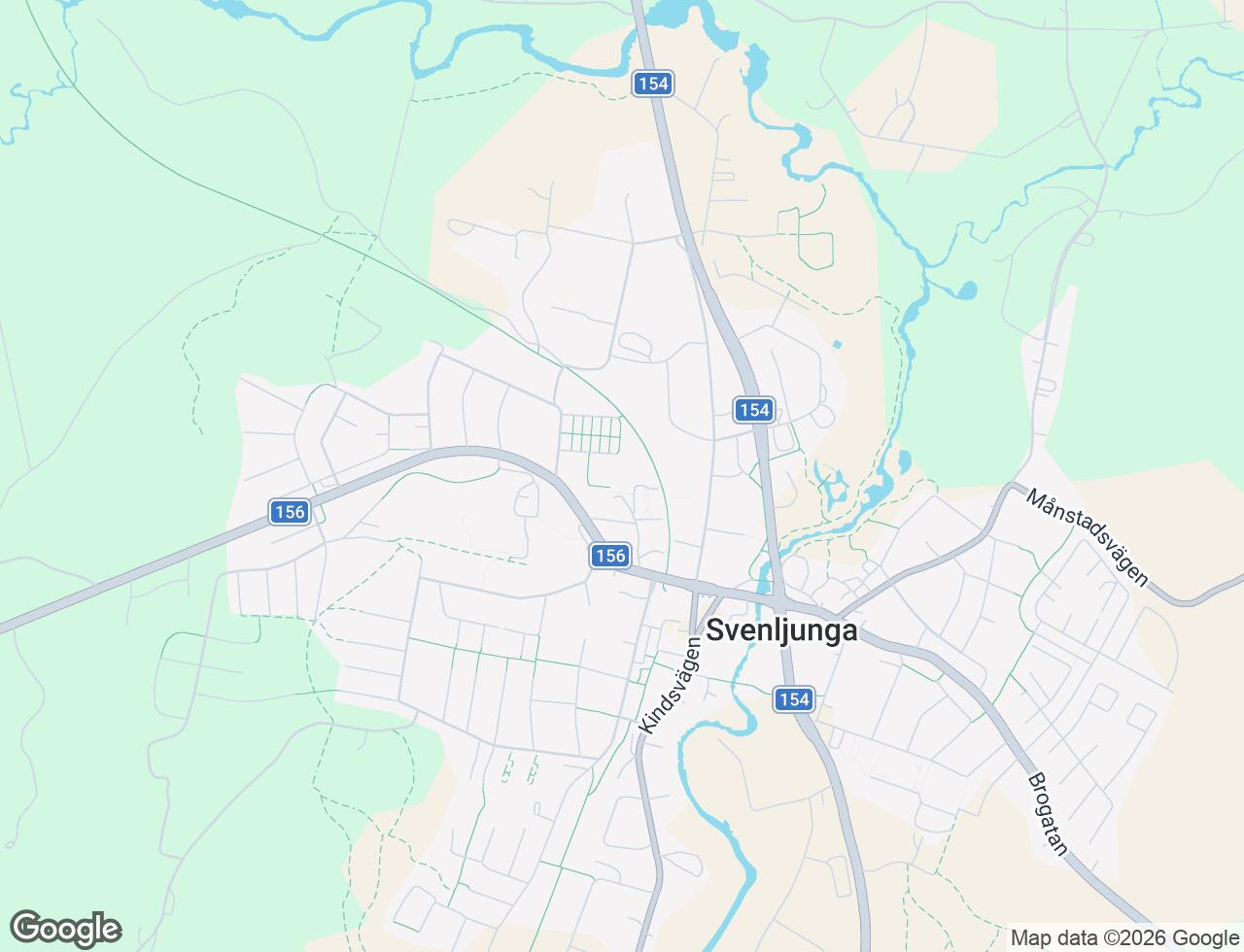 Karta över Bäckemadsvägen 8P i 52 Svenljunga