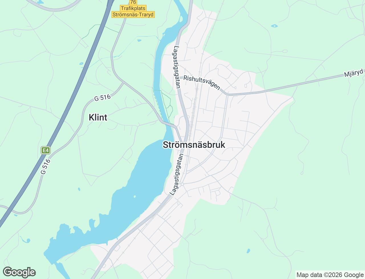 Karta över Ljungstedtsvägen 1 i 31 Strömsnäsbruk