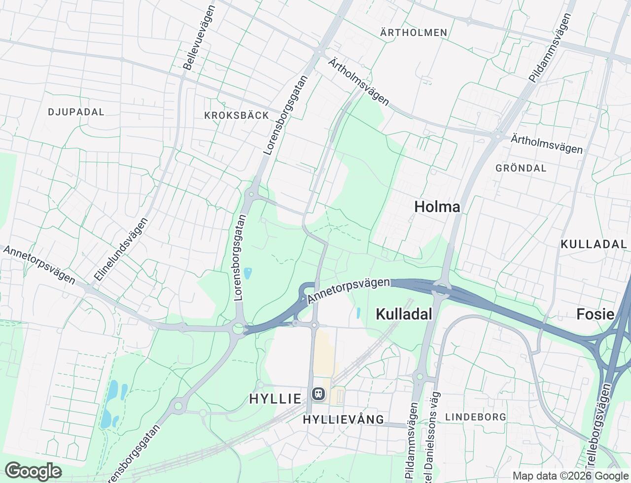 Karta över Norra Tennisgränd 35 i 25 Malmö