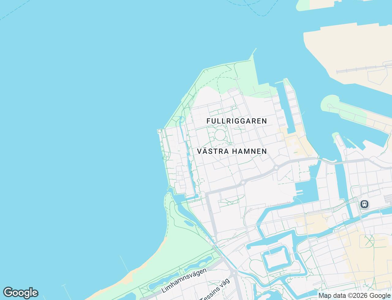 Karta över Lilla Varvsgatan 14 i 15 Malmö