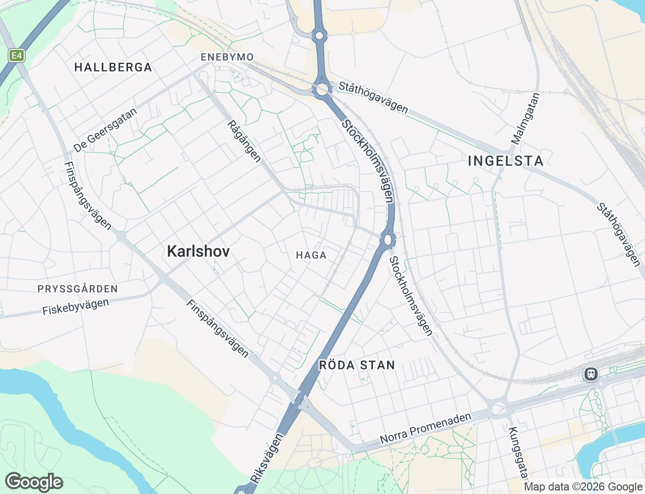 Karta över Norralundsgatan 44 i 14 Norrköping