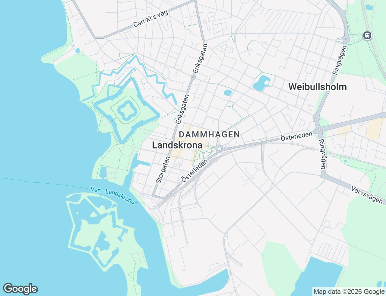 Karta över Nygatan 9 i 31 Landskrona