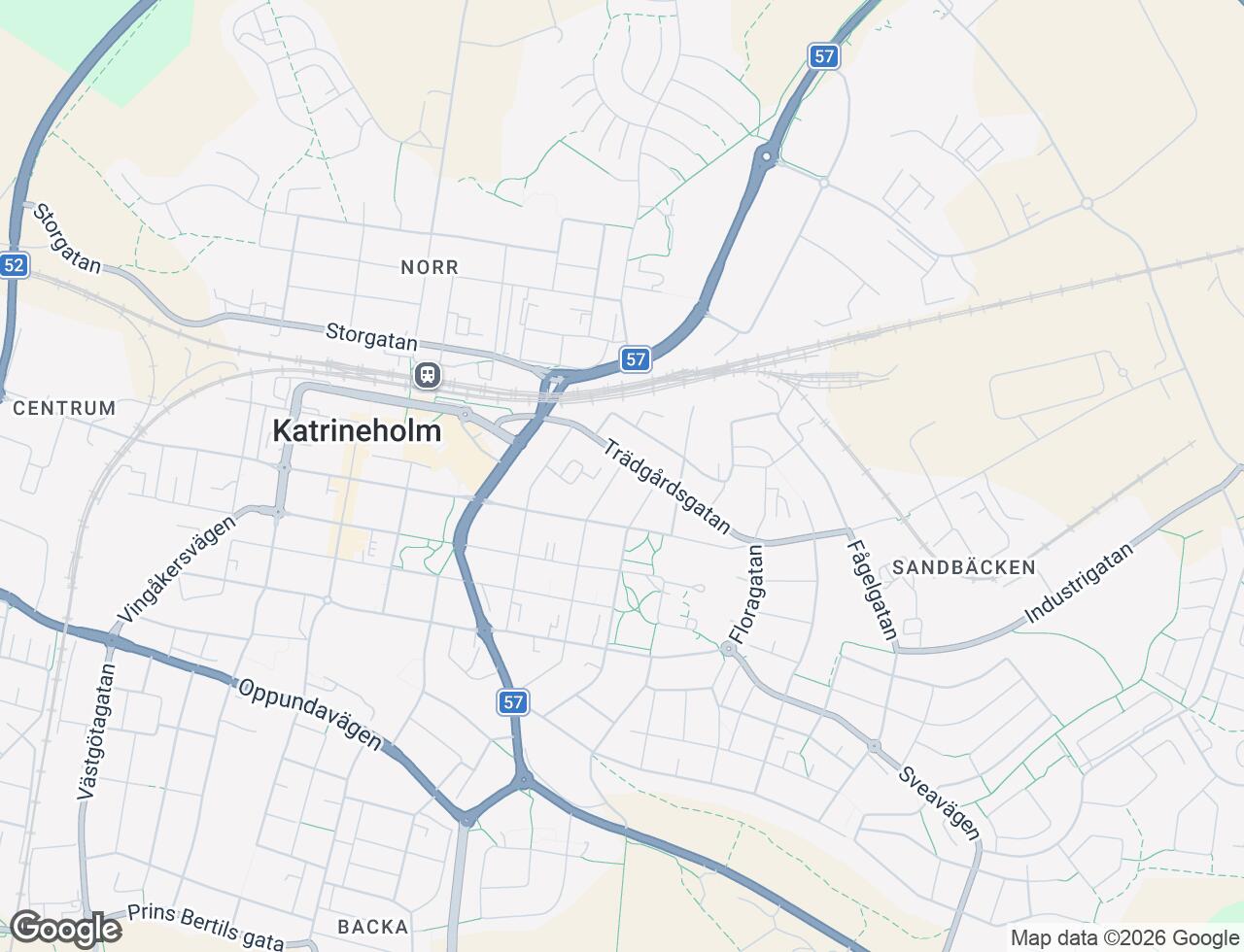 Karta över Jägaregatan 1 i 31 Katrineholm