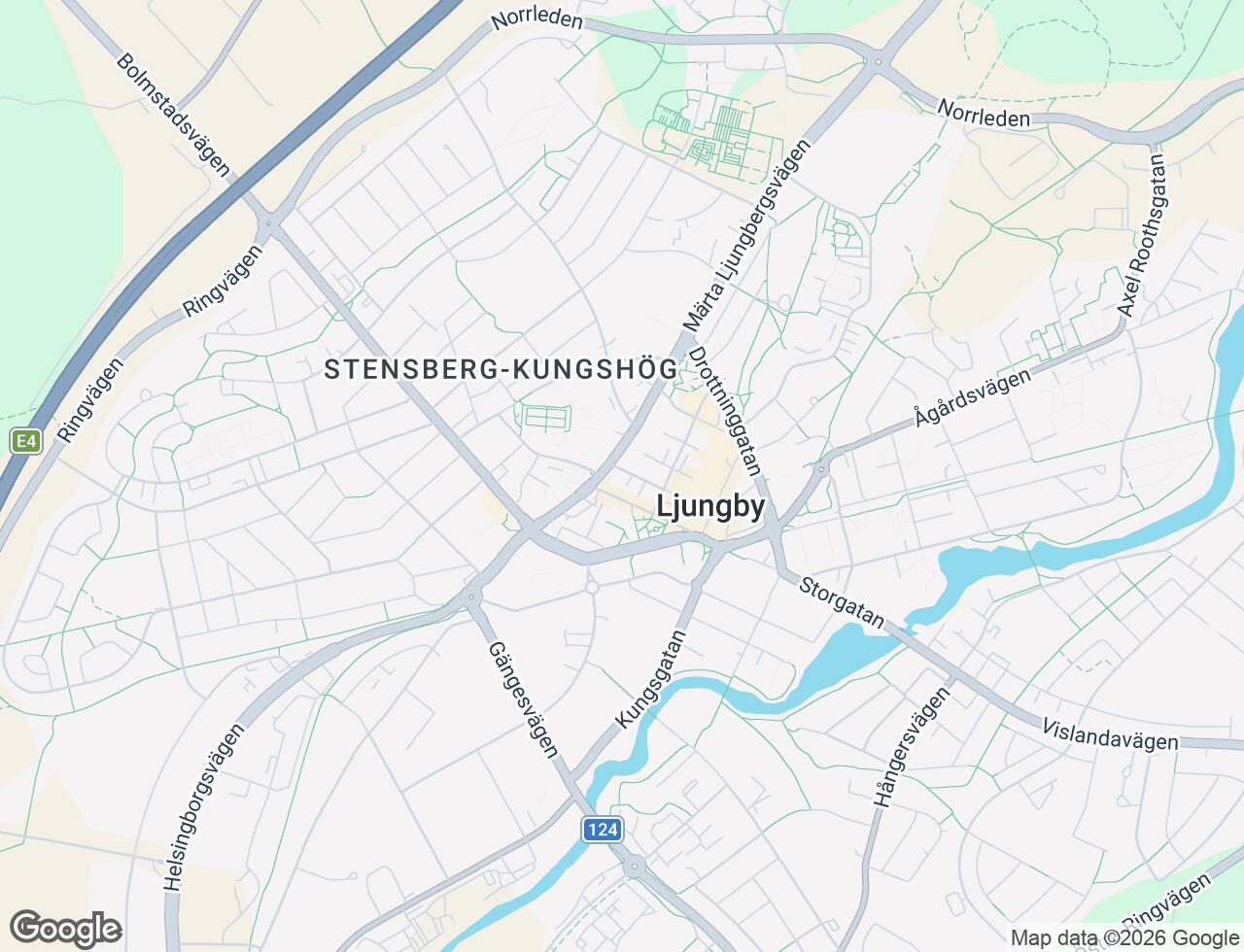 Karta över Södra Torggatan 4 i 43 Ljungby