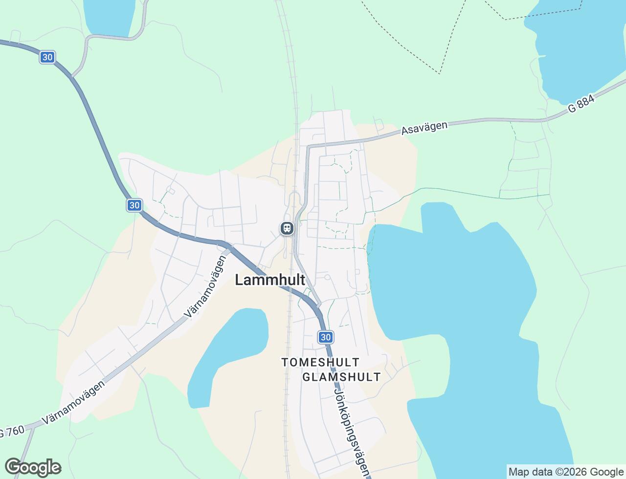 Karta över Herrgårdsgatan 5A i 45 Lammhult