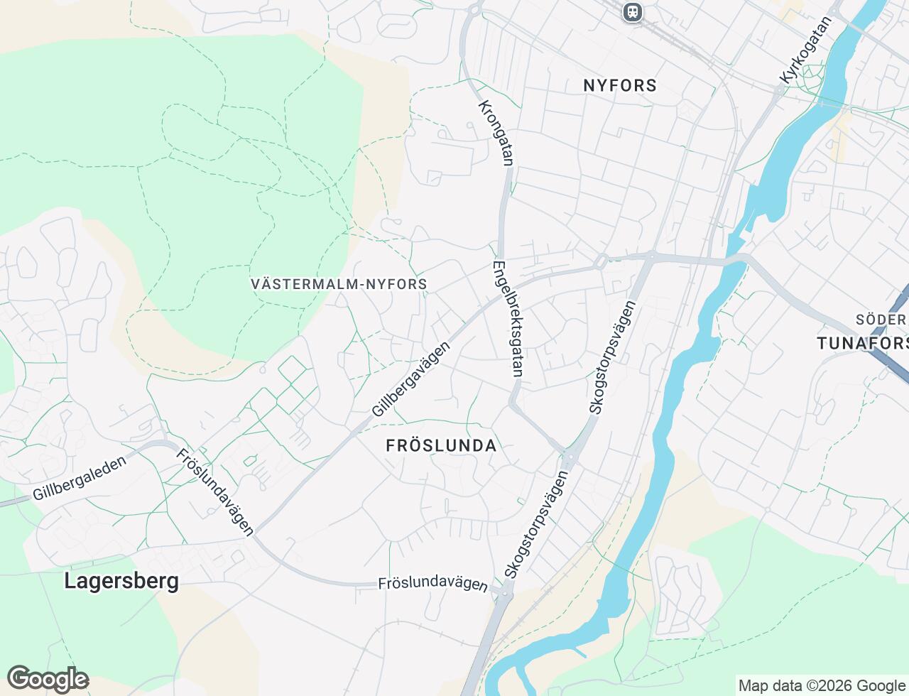 Karta över Mossvägen 8 i 31 Eskilstuna
