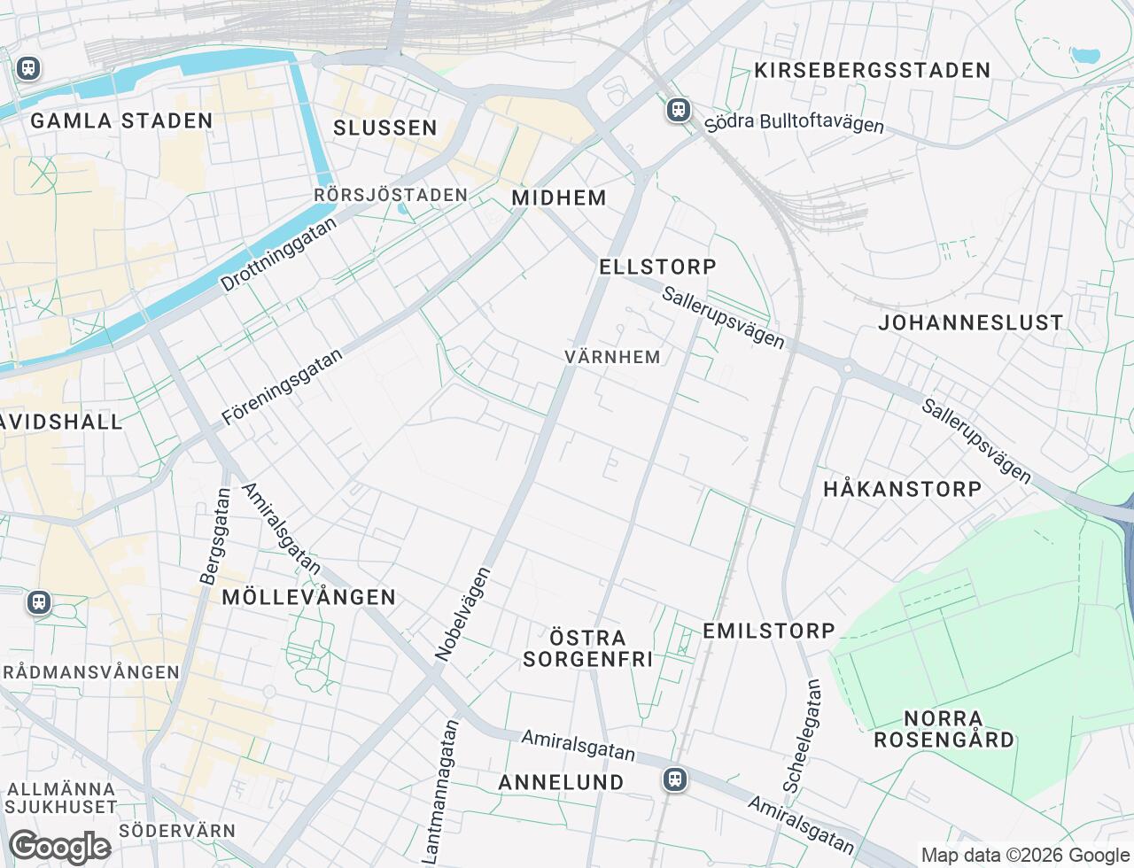 Karta över Industrigatan 9G i 53 Malmö