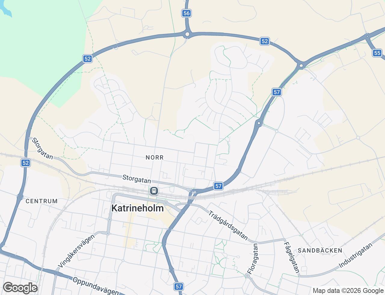Karta över Nyängsgatan 5B i 47 Katrineholm