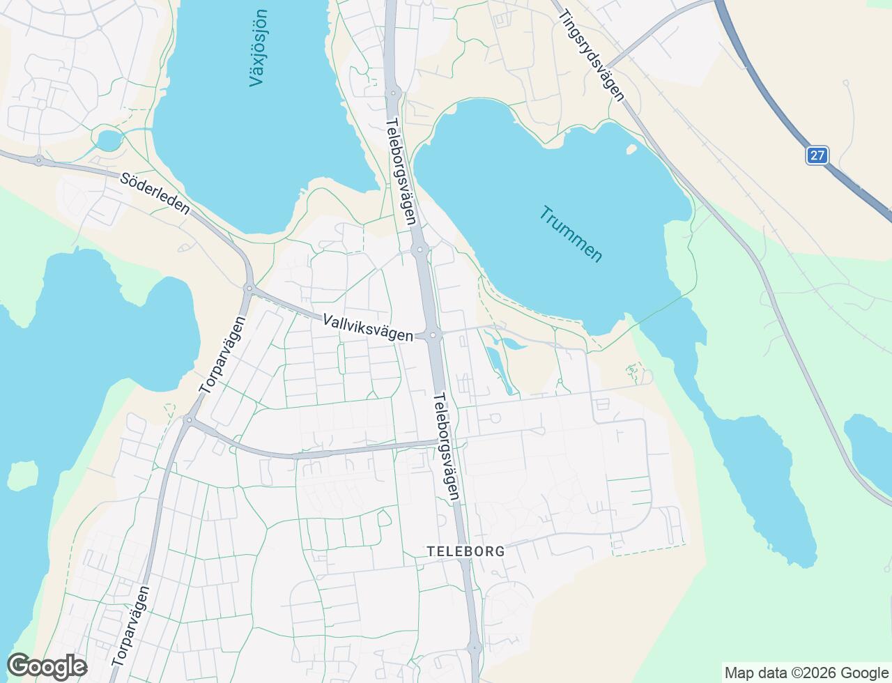 Karta över Framtidsvägen 7A i 22 Växjö