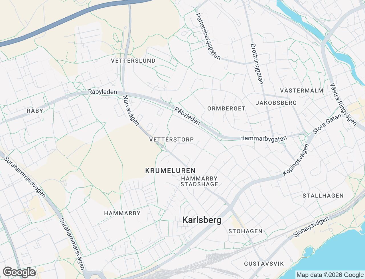 Karta över Karlavagnsgatan 8 i 68 Västerås