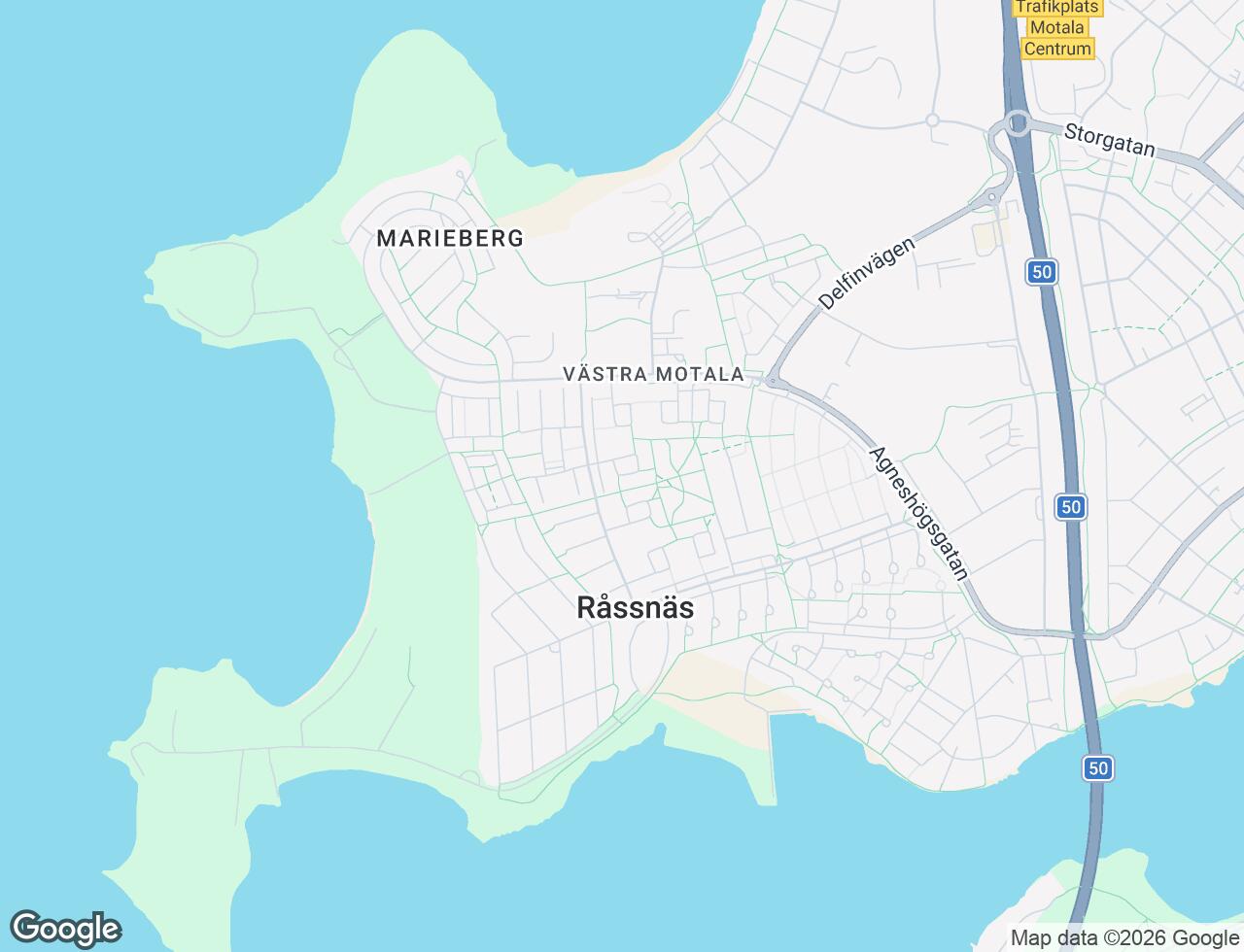 Karta över Gustavsviksvägen 16D i 73 Motala