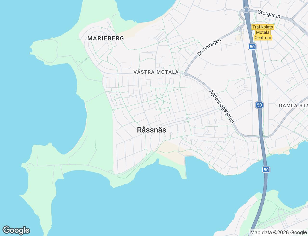 Karta över Gustavsviksvägen 2B i 73 Motala
