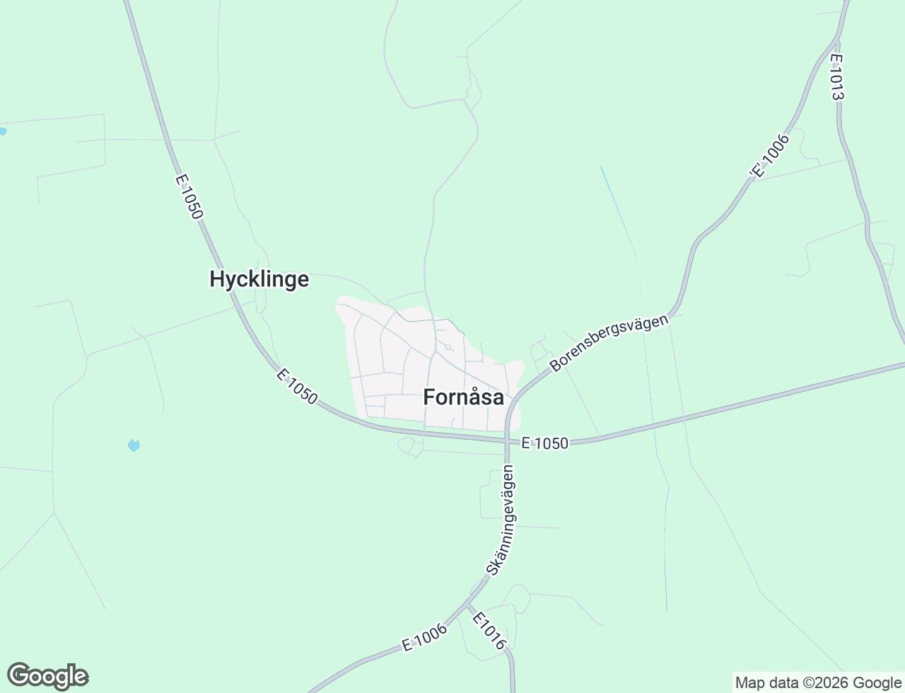 Karta över Hycklingevägen 16 i 79 Fornåsa