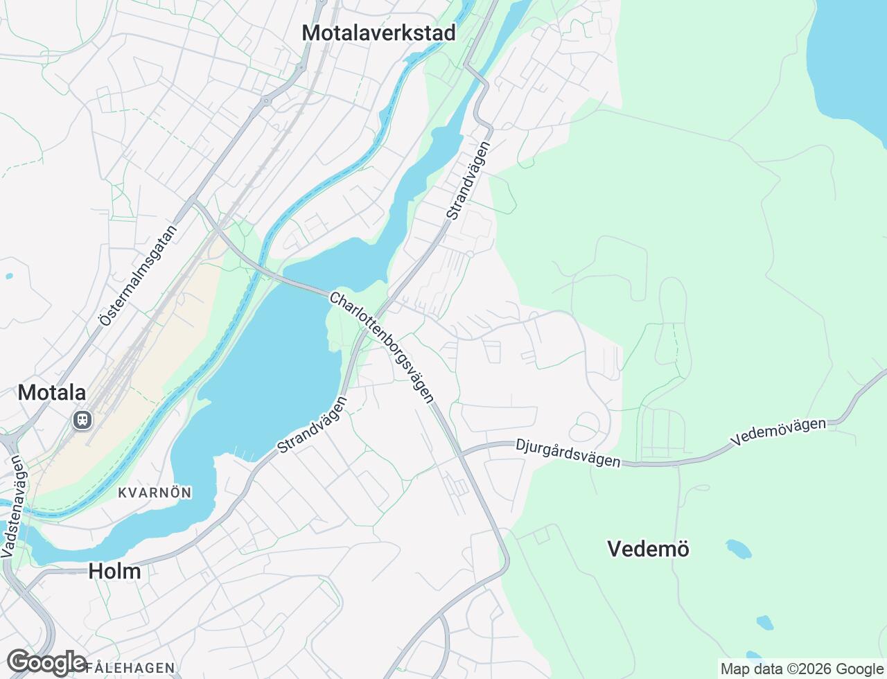 Karta över Lustigkullevägen 10A i 47 Motala