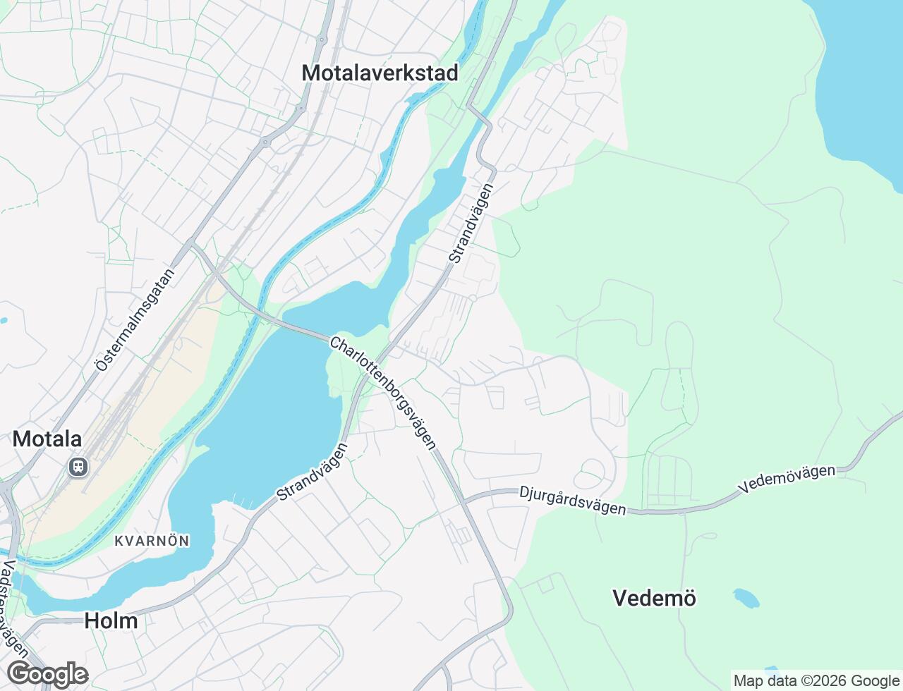 Karta över Lustigkullevägen 11B i 47 Motala