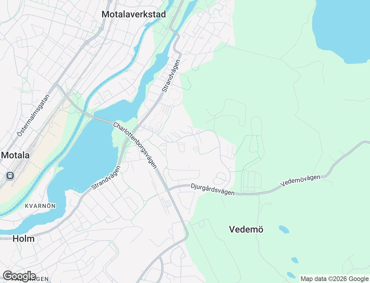 Karta över Lustigkullevägen 32A i 47 Motala